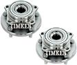 SET-TM513157 Front, Driver and Passenger Side Wheel Hub, With Bearing, Timken OE Replacement