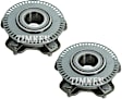 SET-TM513193 Front, Driver and Passenger Side Wheel Hub, With Bearing, Timken OE Replacement