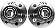 SET-TM515001 Front, Driver and Passenger Side Wheel Hub, With Bearing, Timken OE Replacement