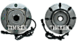 SET-TM515020 Front, Driver and Passenger Side Wheel Hub, With Bearing, 4WD, Timken OE Replacement