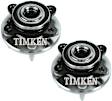 SET-TMHA590028 Front, Driver and Passenger Side Wheel Hub, With Bearing, Timken OE Replacement