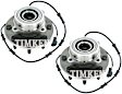 SET-TMHA590032 Front, Driver and Passenger Side Wheel Hub, 8 Lugs, With Bearing, 4WD, Timken OE Replacement