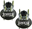 SET-TMHA590066 Rear, Driver and Passenger Side Wheel Hub, With Bearing, Timken OE Replacement