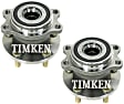 SET-TMHA590119 Rear, Driver and Passenger Side Wheel Hub, With Bearing, Timken OE Replacement