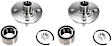 SET-TMHA590156K Front, Driver and Passenger Side Wheel Hub, With Bearing, FWD, 1.9L, 4Cyl, Timken OE Replacement