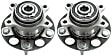 SET-TMHA590164 Rear, Driver and Passenger Side Wheel Hub, With Bearing, FWD, Timken OE Replacement