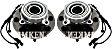 2007 Dodge Ram 2500 - Front, Driver and Passenger Side Wheel Hub, 4WD, With Bearing, Timken OE Replacement