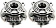 SET-TMHA590195 Rear, Driver and Passenger Side Wheel Hub, With Bearing, Timken OE Replacement