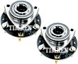 SET-TMHA590206 Front, Driver and Passenger Side Wheel Hub, With Bearing, Timken OE Replacement