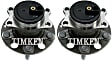 SET-TMHA590216 Rear, Driver and Passenger Side Wheel Hub, With Bearing, FWD, Timken OE Replacement
