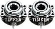 SET-TMHA590252 Front, Driver and Passenger Side Wheel Hub, 5 Lugs, With Bearing, Timken OE Replacement