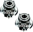SET-TMHA590264 Rear, Driver and Passenger Side Wheel Hub, 5 Lugs, Timken OE Replacement