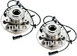 SET-TMHA590274 Rear, Driver and Passenger Side Wheel Hub, With Bearing, Timken OE Replacement