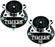 SET-TMHA590336 Rear, Driver and Passenger Side Wheel Hub, With Bearing, FWD, Timken OE Replacement