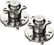SET-TMHA590370-R Rear, Driver and Passenger Side Wheel Hub, With Bearing, Timken OE Replacement