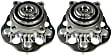 SET-TMHA590432 Rear, Driver and Passenger Side Wheel Hub, With Bearing, FWD, Timken OE Replacement