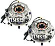 SET-TMHA590435 Front, Driver and Passenger Side Wheel Hub, With Bearing, 4WD, Timken OE Replacement
