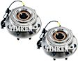 SET-TMHA590437 Front, Driver and Passenger Side Wheel Hub, With Bearing, 4WD, Timken OE Replacement