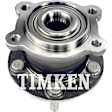 SET-TMHA590479-2 Rear, Driver and Passenger Side Wheel Hub, 4 Lugs, With Bearing