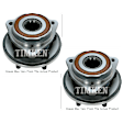 SET-TMHA590493-2 Front, Driver and Passenger Side Wheel Hub, 4 Lugs