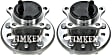 SET-TMHA592460 Rear, Driver and Passenger Side Wheel Hub, With Bearing, Timken OE Replacement