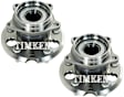 SET-TMHA594505 Rear, Driver and Passenger Side Wheel Hub, With Bearing, Timken OE Replacement