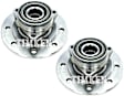 SET-TMHA597851 Front, Driver and Passenger Side Wheel Hub, With Bearing, 4WD, Timken OE Replacement
