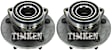 SET-TMHA599863 Front, Driver and Passenger Side Wheel Hub, With Bearing, Timken OE Replacement