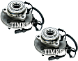 SET-TMSP470200 Front, Driver and Passenger Side Wheel Hub, 5 Lugs, With Bearing, Timken OE Replacement