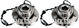 SET-TMSP500100 Front, Driver and Passenger Side Wheel Hub, With Bearing, Timken OE Replacement