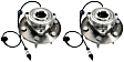 SET-TMSP500301 Wheel Hub, With Bearing,, Timken OE Replacement