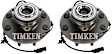 SET-TMSP550104 Front, Driver and Passenger Side Wheel Hub, With Bearing, RWD, Timken OE Replacement