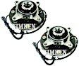 SET-TMSP550213 Front, Driver and Passenger Side Wheel Hub, 8 Lugs, With Bearing, 4WD, Timken OE Replacement