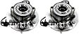 SET-TMSP550311 Front, Driver and Passenger Side Wheel Hub, With Bearing, 4WD, Timken OE Replacement