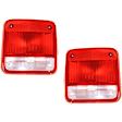 1985 Chevrolet G20 - Driver and Passenger Side Halogen Tail Light, Without bulb(s), Extended Cargo Van, OE Replacement