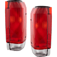 Driver and Passenger Side Halogen Tail Light, Without bulb(s), OE Replacement