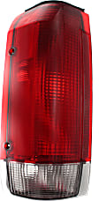 Driver and Passenger Side Halogen Tail Light, Without bulb(s), OE Replacement