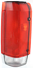 Driver and Passenger Side Halogen Tail Light, Without bulb(s), OE Replacement