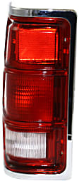 Driver and Passenger Side Halogen Tail Lights, Without Bulbs