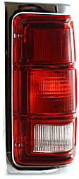 Driver and Passenger Side Halogen Tail Light, Without bulb(s), OE Replacement
