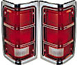 Driver and Passenger Side Halogen Tail Light, Without bulb(s), OE Replacement