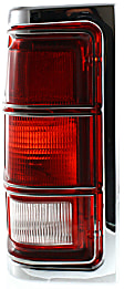 Driver and Passenger Side Halogen Tail Light, Without bulb(s), OE Replacement