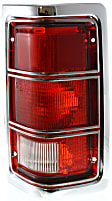 Driver and Passenger Side Halogen Tail Light, Without bulb(s), OE Replacement