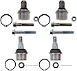 SET-TRWJBJ1030-A Front, Driver and Passenger Side, Upper and Lower Ball Joint