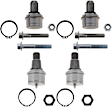 SET-TRWJBJ1089-D Front, Driver and Passenger Side, Upper and Lower Ball Joint