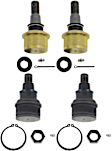SET-TRWJBJ1169-A Front, Driver and Passenger Side, Upper and Lower Ball Joint