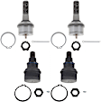 SET-TRWJBJ1169-B Front, Driver and Passenger Side, Upper and Lower Ball Joint