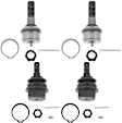 SET-TRWJBJ1171-B Front, Driver and Passenger Side, Upper and Lower Ball Joint