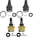 SET-TRWJBJ1173-A Front, Driver and Passenger Side, Upper and Lower Ball Joint
