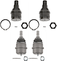 SET-TRWJBJ1173-G Front, Driver and Passenger Side, Upper and Lower Ball Joint